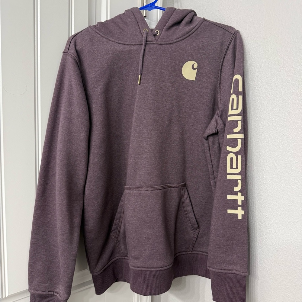 Carhartt Plum Hoodie with Logo